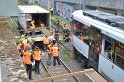 Unfall zwischen zwei KVB Bahnen Koeln Hoehenhaus Im Weidenbruch P304
